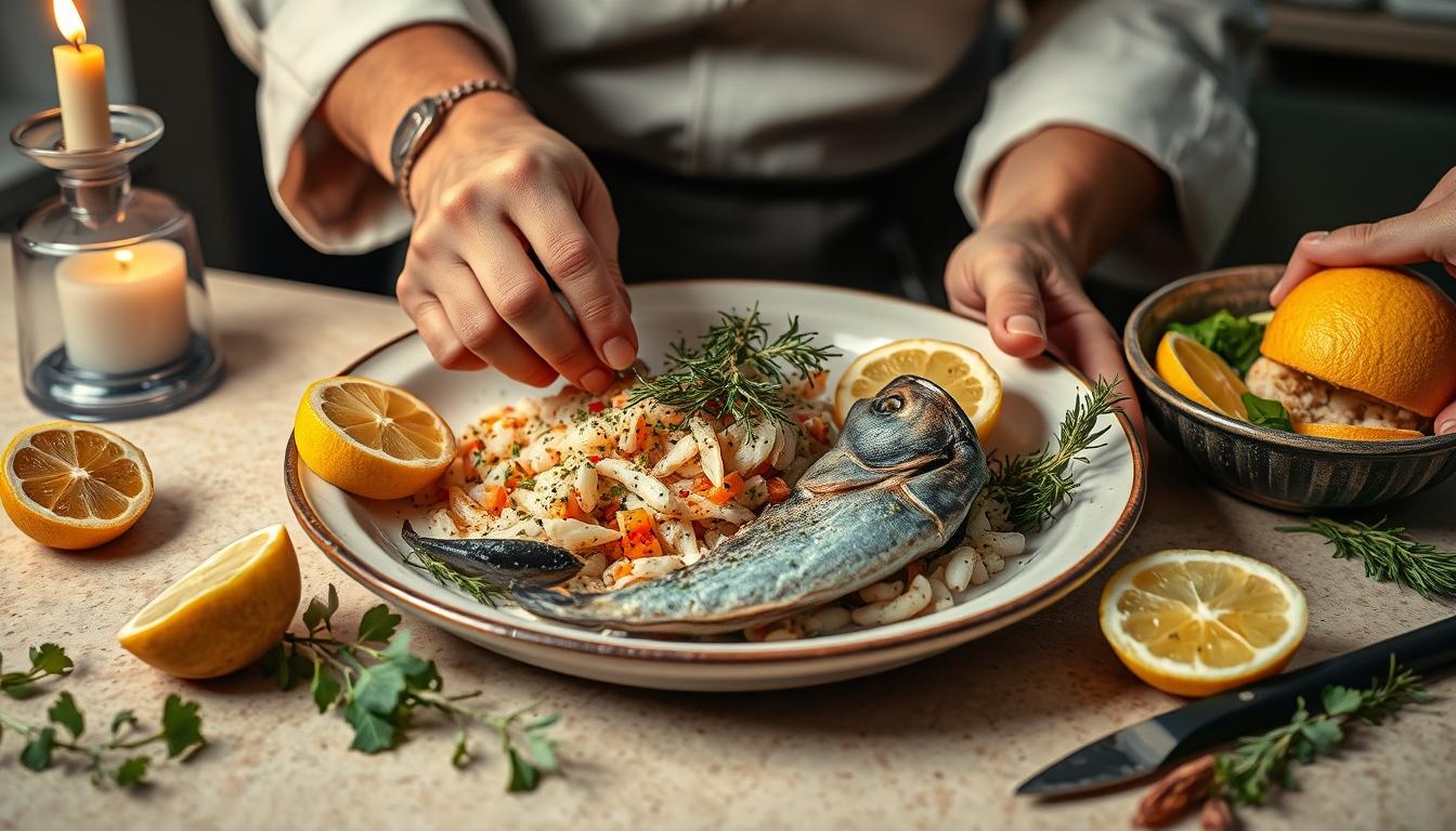 Fresh seasonal ingredients arranged for home cooking