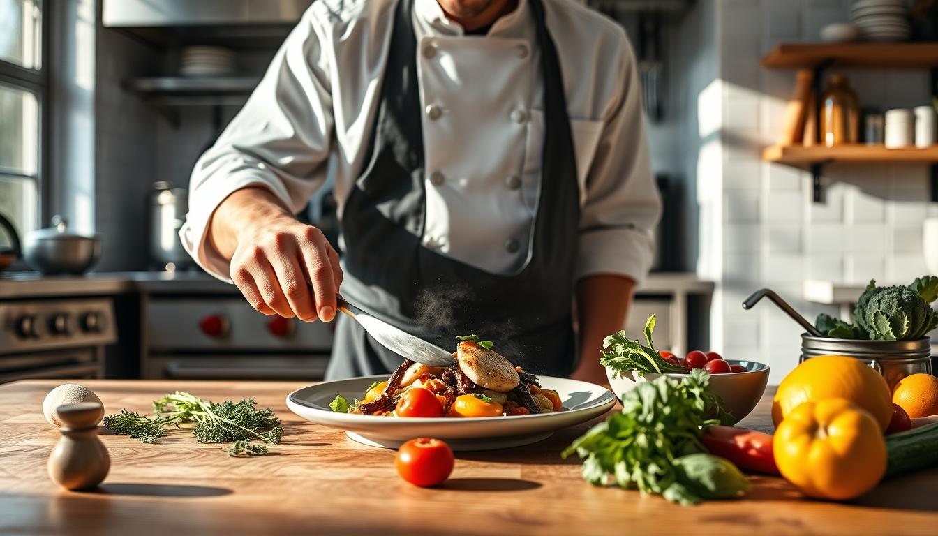 Comforting family dinner served at home